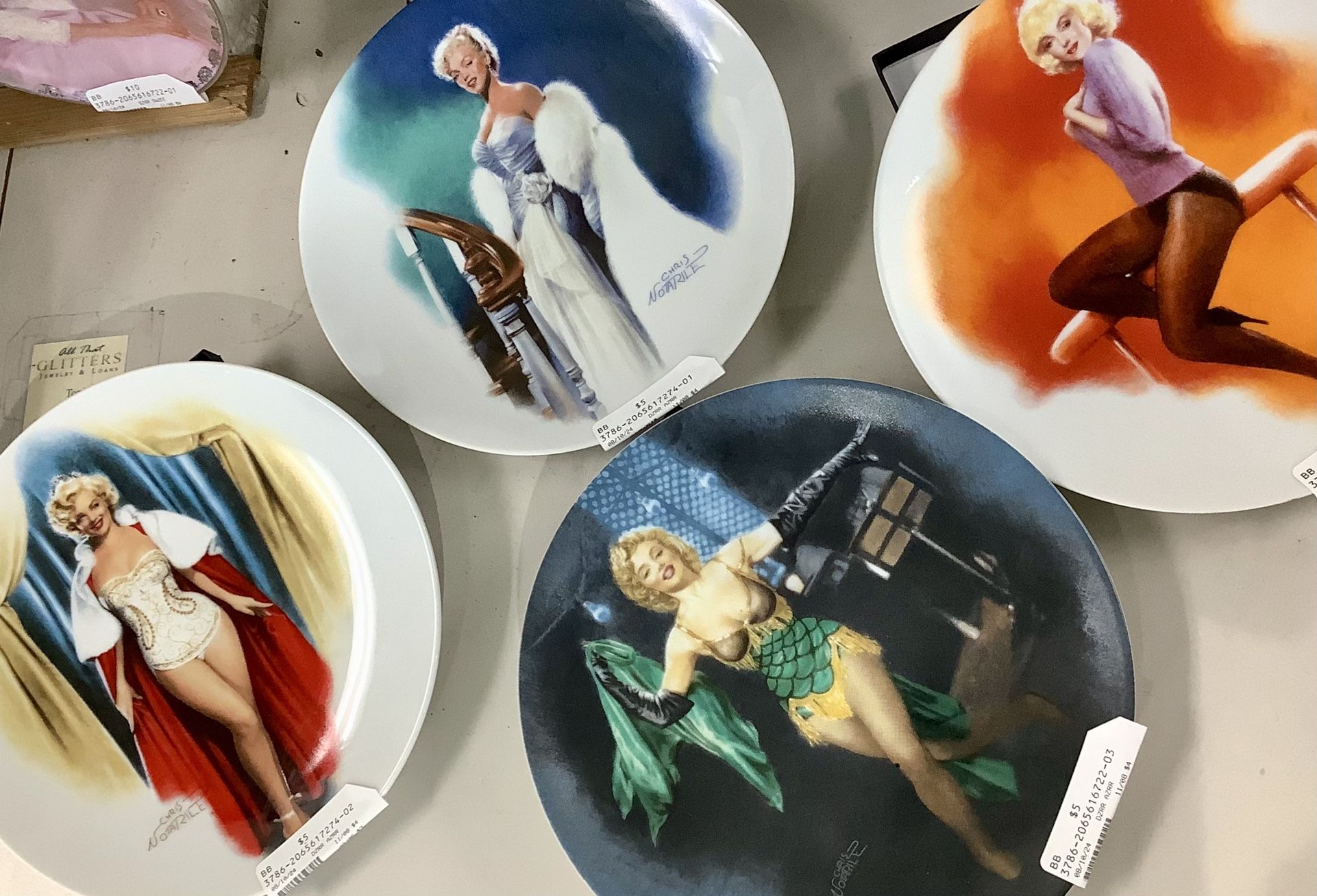 Marilyn Monroe Collector’s Plates (4)