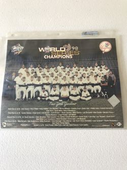 1998 World Series Champs NY Yankees