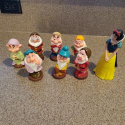 Vintage Disney's Snow White & the Seven Dwarfs Bath Toys