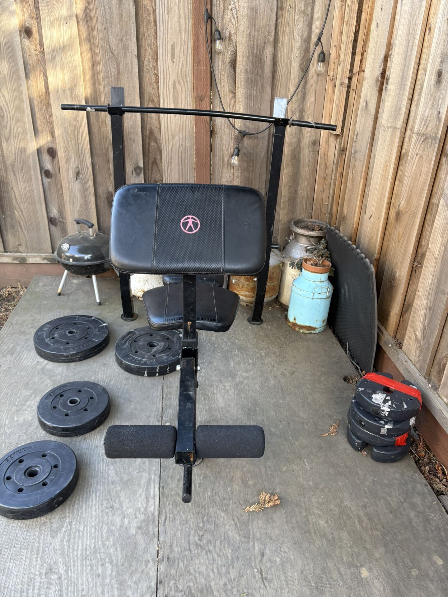 Workout bench(with weights