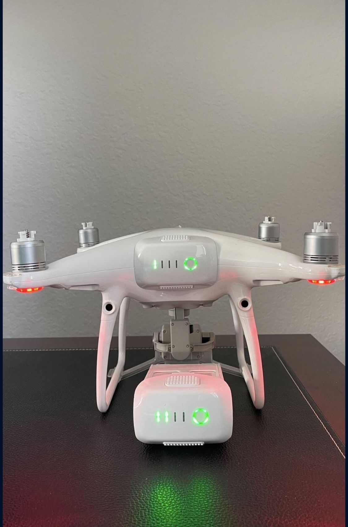 Phantom 4 Pro Drone with Two Batteries, Records 4K and S-Log