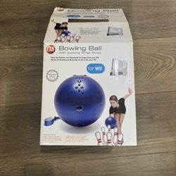WII Bowling Ball w Wrist Strap Nintendo Wii for motion plus open box