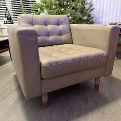 Ikea Morabo Beige Faux Leather Chair