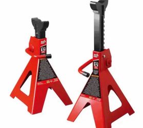 Torin Big Red 12-Ton Heavy-Duty Jack Stands (2 Pack)