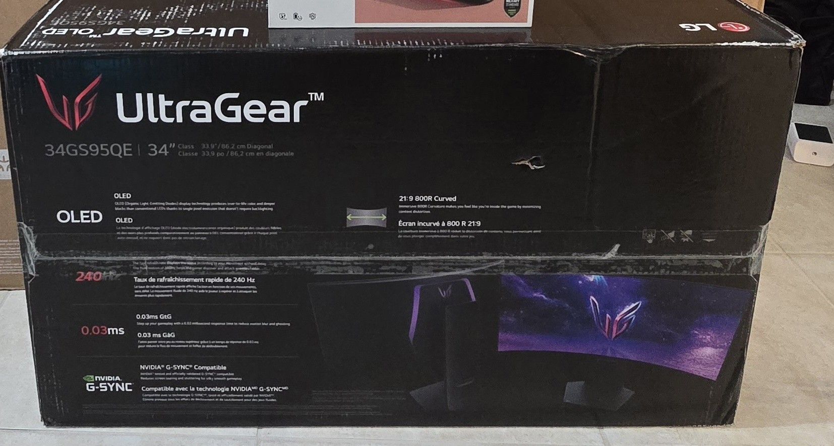 Brand New 34"  LG OLED Gaming Monitor