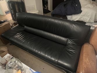 Black Leather Couch