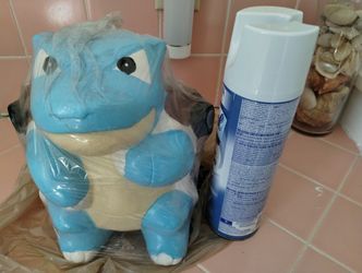 10 Inch Pokemon Blastoise Sealed Piggy Bank / Decorative Statue Just Like From The Video Games And TCG Cards