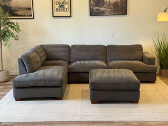Costco gray sectional couch delivery available
