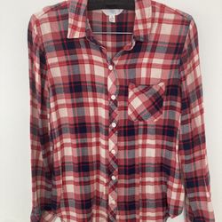 Plaid Long Sleeve Shirt Small (XS)