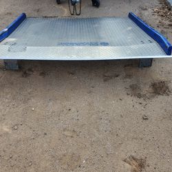 Heavy duty aluminum dock plate.