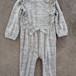 Carter's Just One You Baby Girl Gray One Piece Jumpsuit Size 18 Months