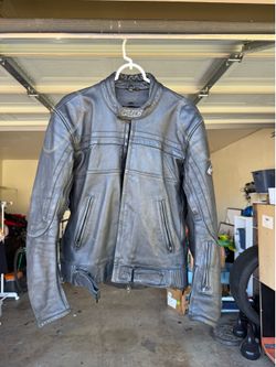 HJC padded leather riding jacket