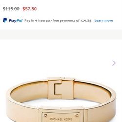 MK Gold-Hinge Bracelet