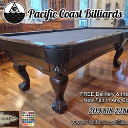 Brunswick Pool Table (FREE Delivery & Install + New Felt Any Color)