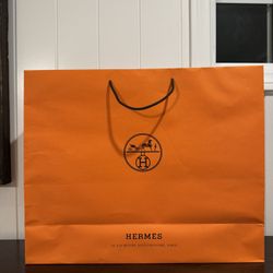 Hermes Empty Gift Bag Large 23.5x19