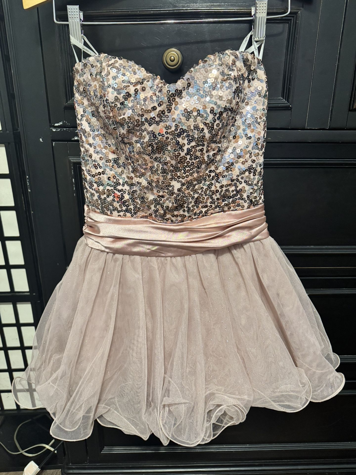 Pink Sequined Glittery Dress Size 3