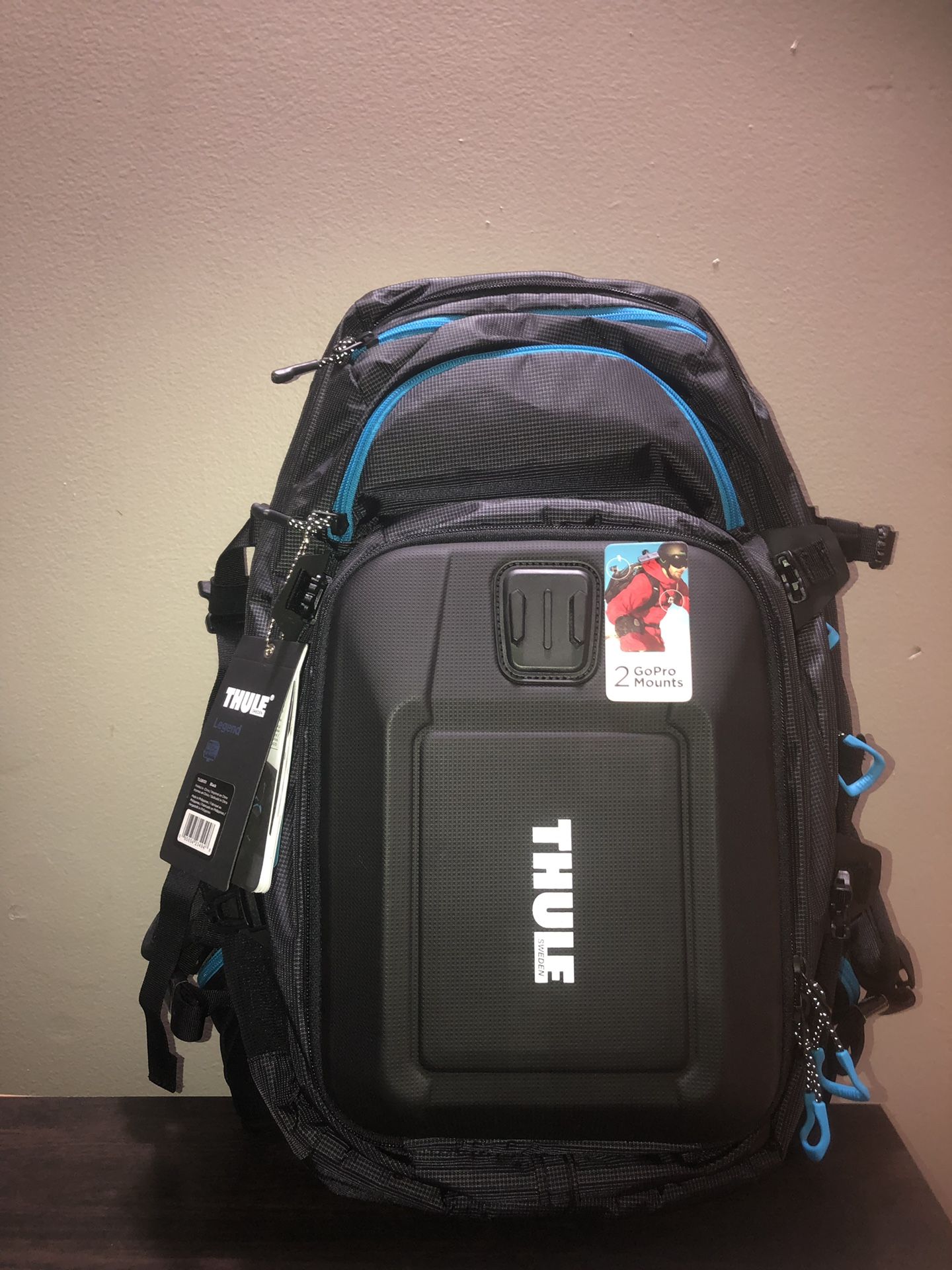 THULE Legend backpack with GoPro mounts