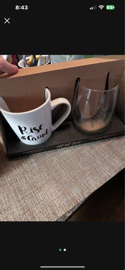 Kirkland Stoneware And Stemless Wine Glass