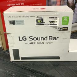 LG Sound Bar With Meridian 4K Pass Through Bluetooth & HDMI  compatible 