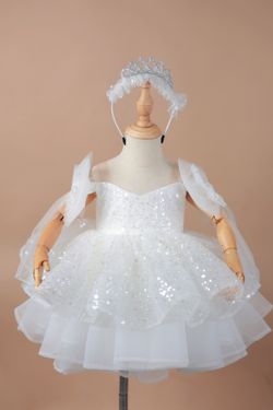 Toddler Princess Dress, Birthday Dress, Party dress, Flower girl dress 12 months , 2T , 3T , 4T , 5T