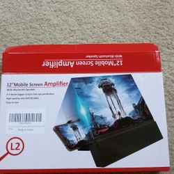 12'' Phone Screen Magnifier with Bluetooth Speaker