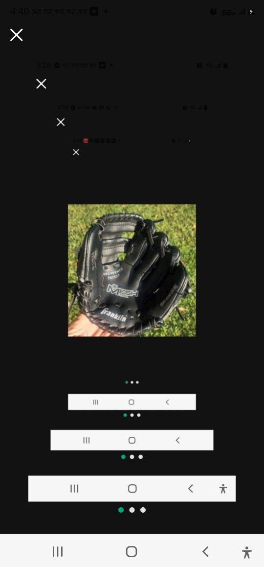 baseball glove, T-ball, 8", "FRANKLIN", see 2 pics