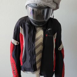 Shoei GT Air with added SENNA Bluetooth headset installed.