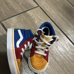 Vans Toddler Sk8-Hi Shoes Multi-Color 6c 