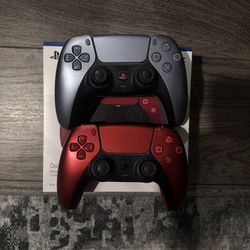 PS5 controllers Red And Grey 