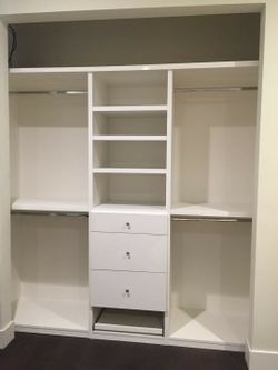 Wood cabinets