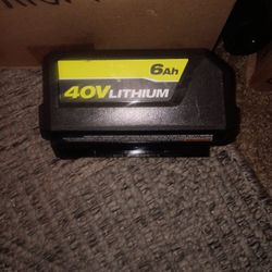 40v 6ah Ryobi Battery 