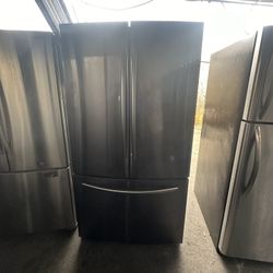 Samsung French Door Dark Stainless Steel Fridge 