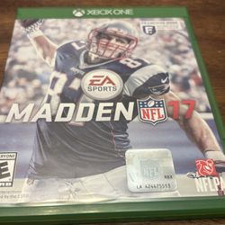 XBOX ONE • XBOX SERIES X /Madden 17 Video Game. 