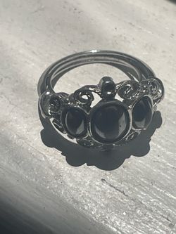 Vtg 1972 Avon Midnight Splendor Hematite Rhinestone