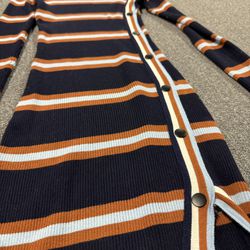 Striped Turtleneck Sweater Dress 