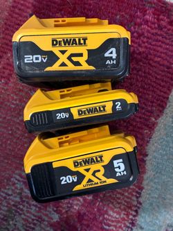 Dewalt batteries and chargers