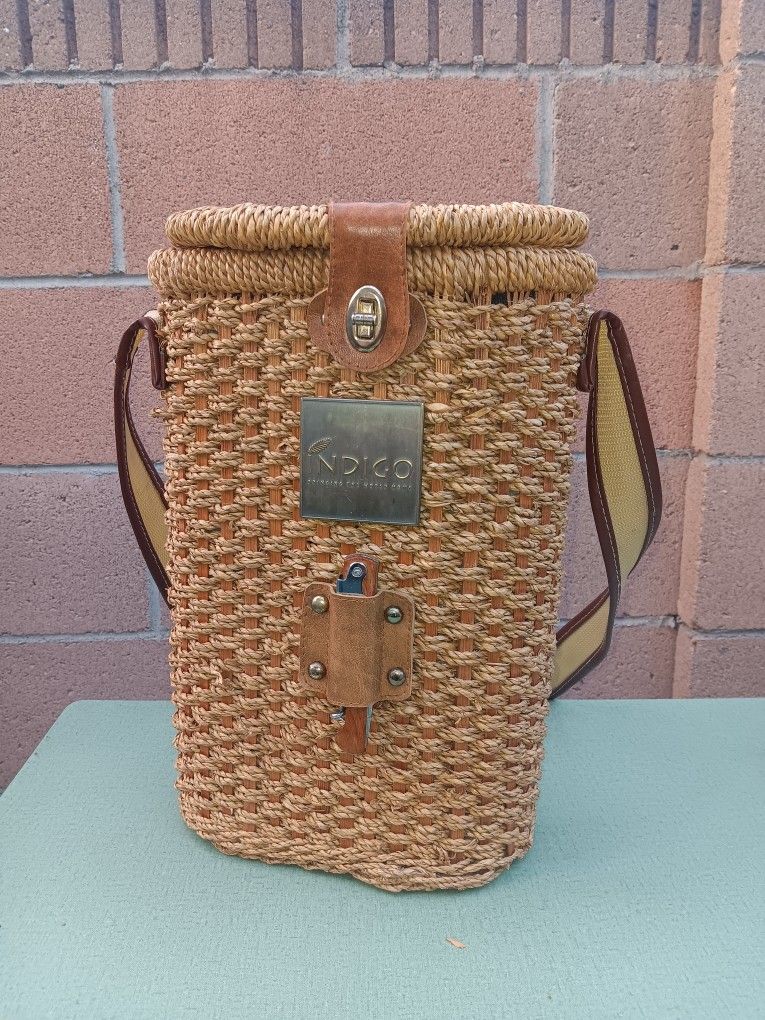 Boho Wine Holder Basket
