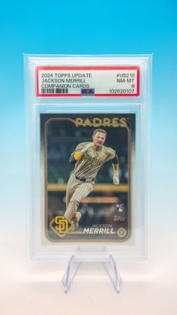 2024 Topps Update Jackson Merrill Companion Cards #US210 PSA 8