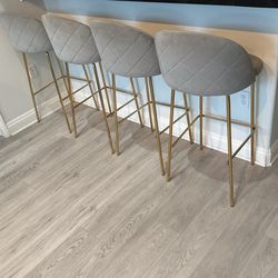 Gray Barstools Set Of 4 