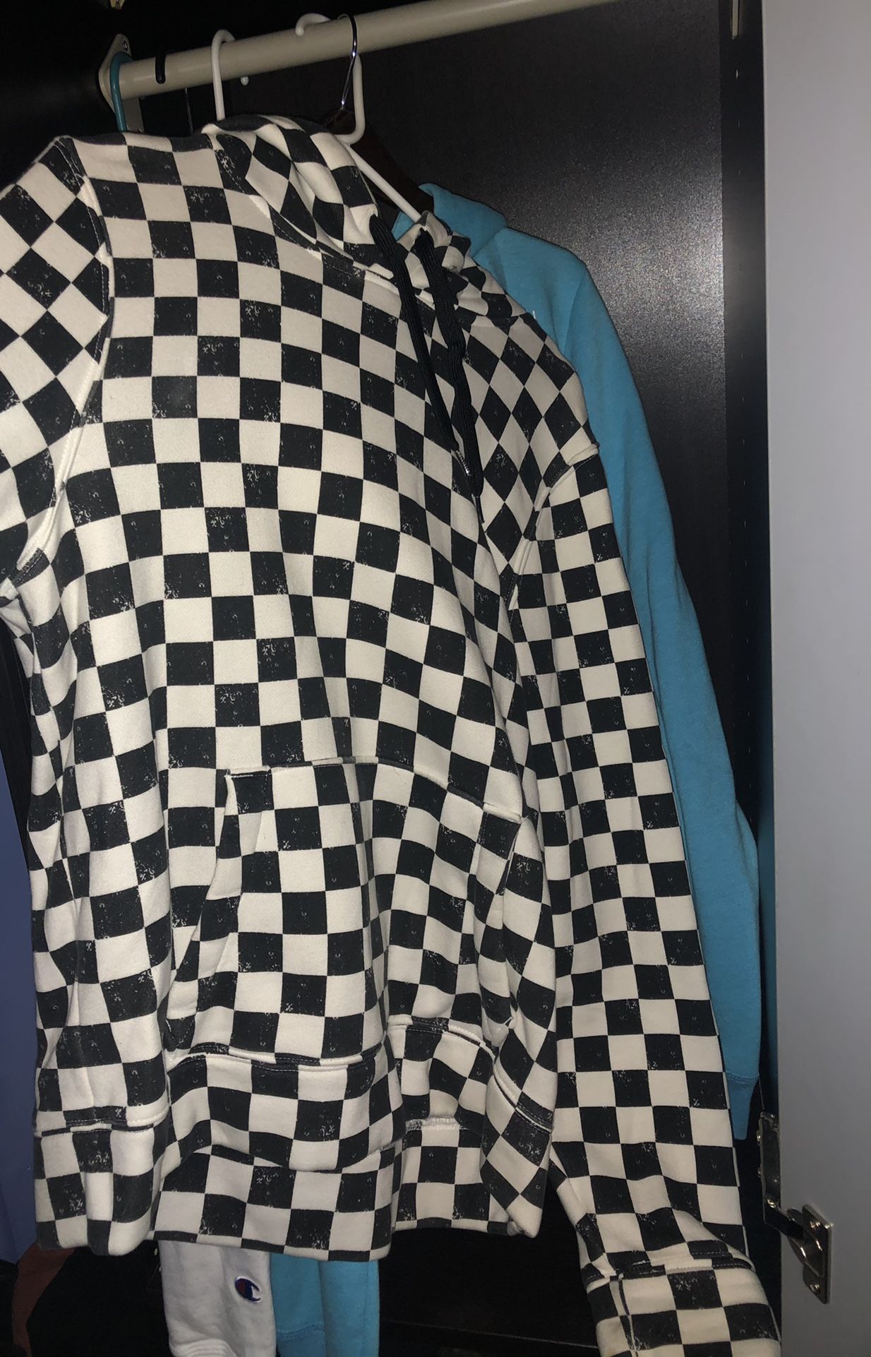 Large Hollister Checker Hoodie