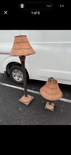 Outdoor resin lamps