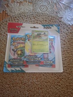 Pokemon Journey Together 3 Pack Blisters Trading Card Game