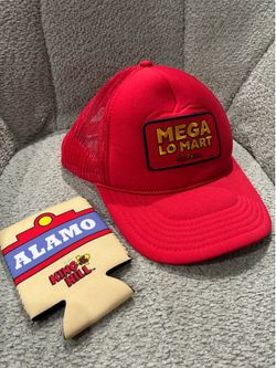 2026 SDCC Exclusive Limited Edition Hulu King of the Hill Mega Lo Mart Red Trucker Hat Alamo