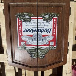 Budweiser Wooden Dartboard Cover