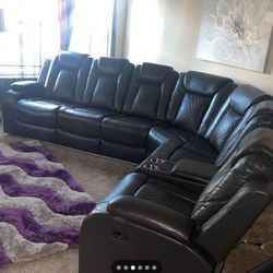 Sectional couch with Bluetooth speaker