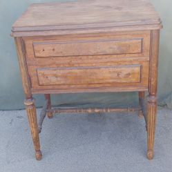 Sewing Machine Cherry Wood Cabinet