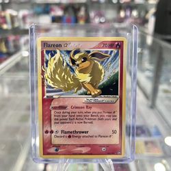 Pokémon Flareon Gold Star Holo Rare 2007 Power Keepers 100/108