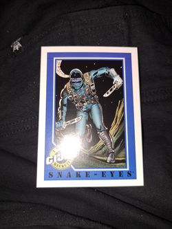 1991 Hasbro Gi Joe Snake Eyes Card