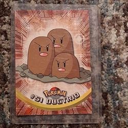 Pokemon 1999 topps #51 dugtrio