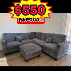 NEW SECTIONAL SOFAS WITH OTTOMAN 
